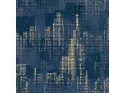 Tapety Yara Tapety dle materiálu Vliesové tapety - Vliesová grafická tapeta s metalickými prvky - Město - M46301, Loft, Ugépa Vliesová grafická tapeta s metalickými prvky - Město - M46301, Loft, Ugépa