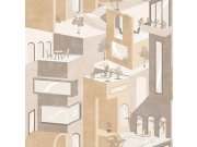 Vliesová grafická tapeta na zeď Město, rostliny M47502, Arty, Ugépa