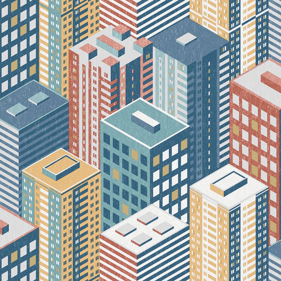 Vliesová tapeta na zeď - motiv města, mrakodrapů - M50710, Loft, Ugépa