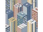 Tapety Yara Tapety dle materiálu Vliesové tapety - Vliesová tapeta na zeď - motiv města, mrakodrapů - M50790D, Loft, Ugépa Vliesová tapeta na zeď - motiv města, mrakodrapů - M50790D, Loft, Ugépa