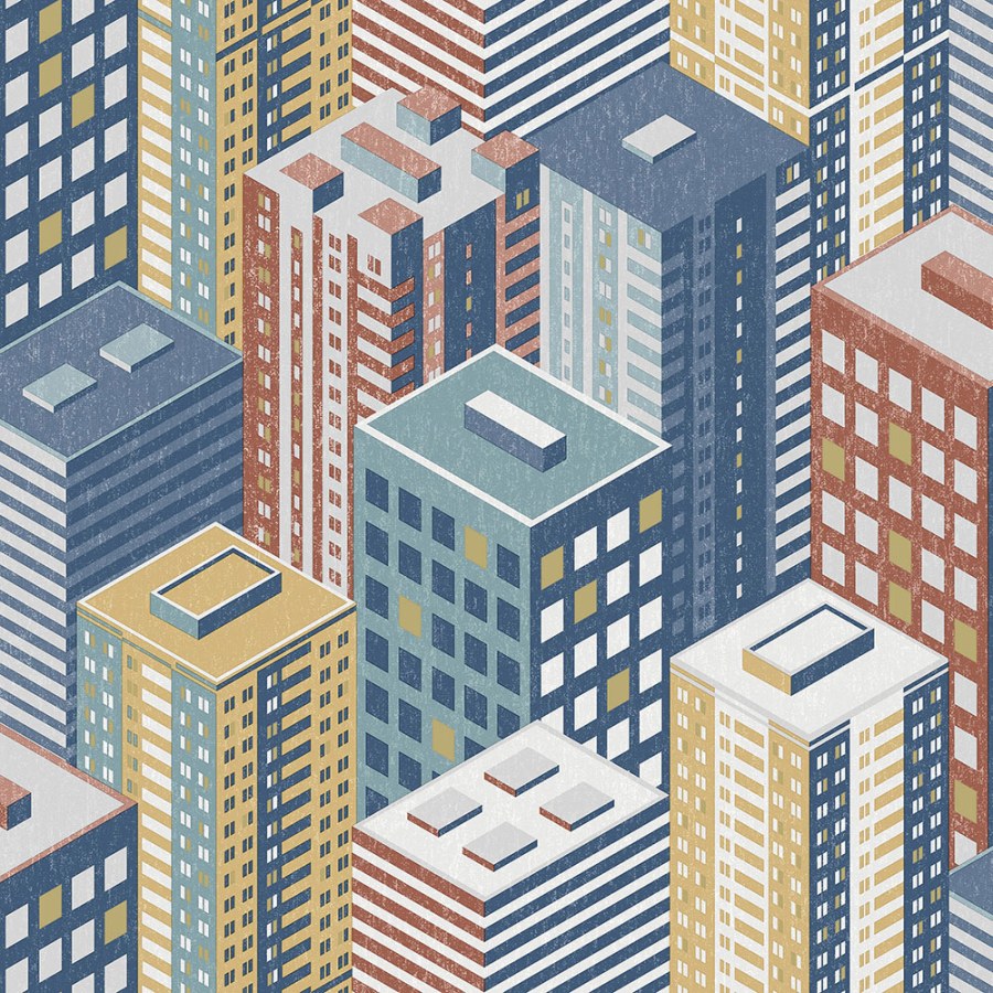 Tapety Yara - Tapety dle materiálu - Vliesové tapety - Vliesová tapeta na zeď - motiv města, mrakodrapů - M50790D, Loft, Ugépa Vliesová tapeta na zeď - motiv města, mrakodrapů - M50790D, Loft, Ugépa - Vliesové tapety