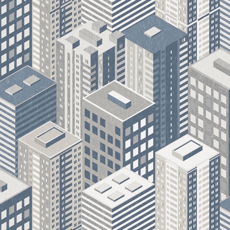 Vliesová tapeta na zeď - motiv města, mrakodrapů - M50791D, Loft, Ugépa - Vliesové tapety
