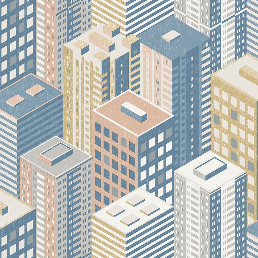 Vliesová tapeta na zeď - motiv města, mrakodrapů - M50795D, Loft, Ugépa