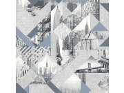 Vliesová kolážová tapeta na zeď - New York - M51091D, Loft, Ugépa