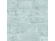 Vliesová tyrkysová omyvatelná tapeta na zeď cihly, cihlová zeď M53004, Loft, Ugépa