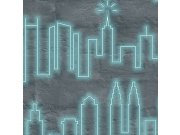 Tapety Yara Tapety dle materiálu Vliesové tapety - Vliesová neonová tapeta na zeď - New York - M53104, Loft, Ugépa Vliesová neonová tapeta na zeď - New York - M53104, Loft, Ugépa