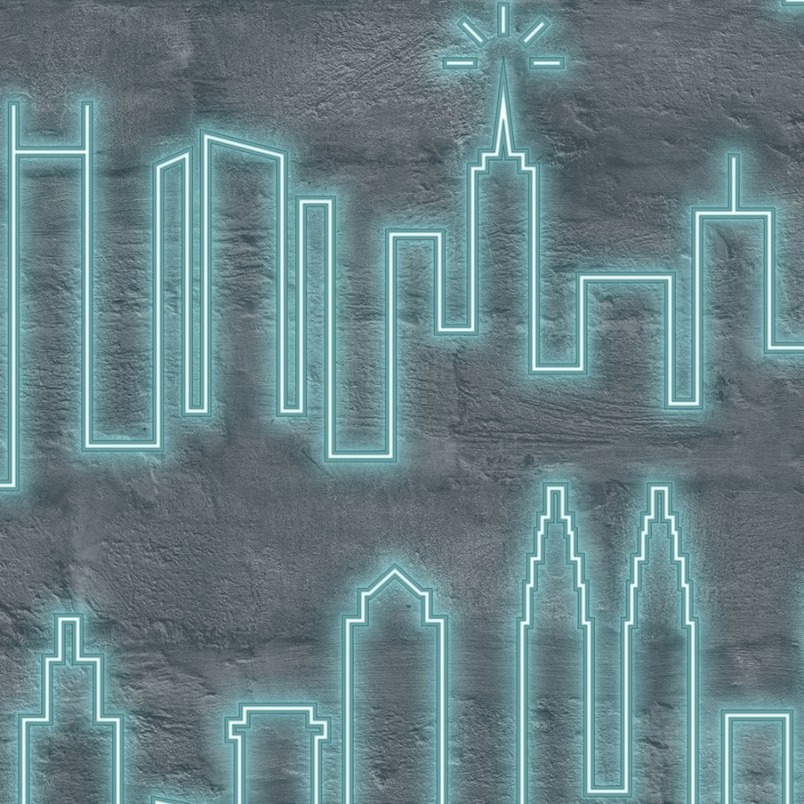 Vliesová neonová tapeta na zeď - New York - M53104, Loft, Ugépa