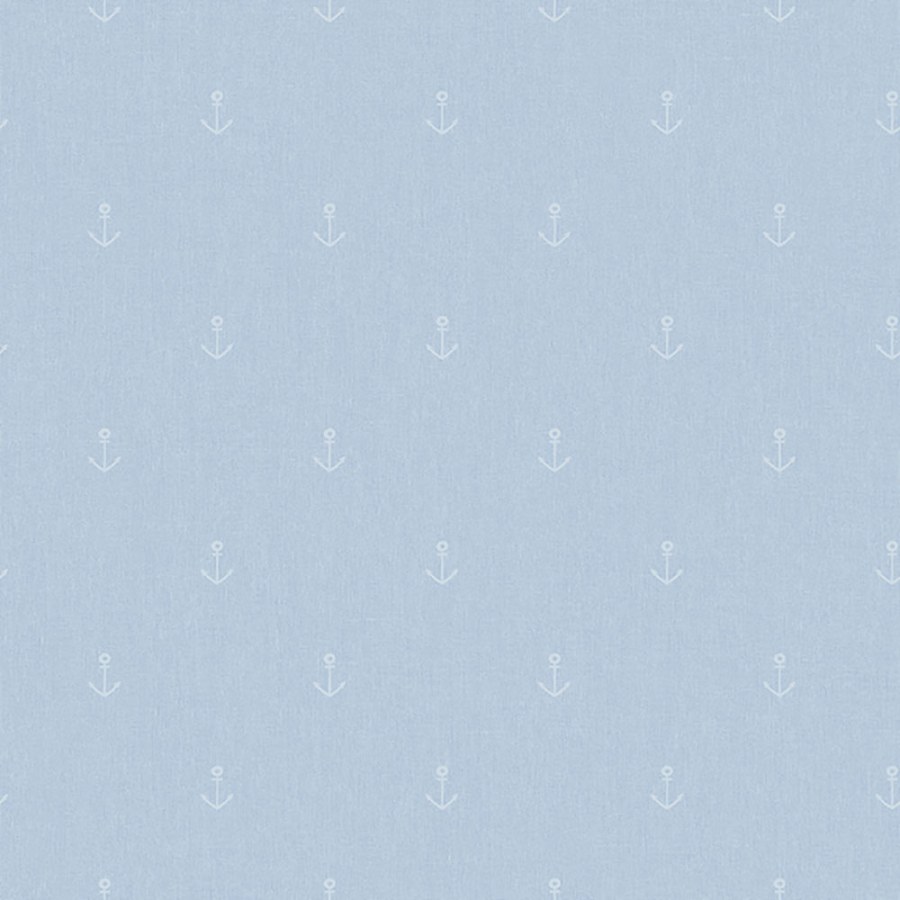 Vliesová světle modrá tapeta s kotvičkami - A82801, My Kingdom, Ugépa - Vliesové tapety