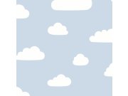 Vliesová dětská modrá tapeta s mráčky - A61831, My Kingdom, Ugépa