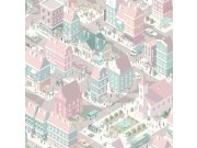 Dětská vliesová tapeta na zeď - Město - L97603, My Kingdom, Ugépa