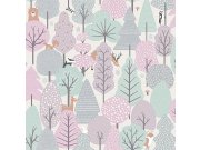 Vliesová dětská tapeta na zeď - zvířátka v lese - M51603, My Kingdom, Ugépa