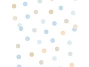 Vliesová bílá tapeta s barevnými puntíky - M51901, My Kingdom, Ugépa