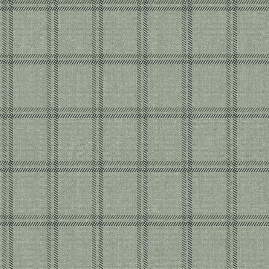 Vliesová tapeta na zed imitace zelené látky, anglické káro 347623, Natural Fabrics, Origin - Tapety na zeď