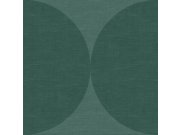 Vliesová zelená geometrická tapeta - polokoule - 357225, Natural Fabrics, Origin