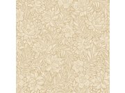 Hnědo-béžová květinová vliesová tapeta na zeď, 316021, Posy, Eijffinger