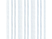 Vliesová bílá tapeta s modrými pruhy, proužky - M33311, My Kingdom, Ugépa