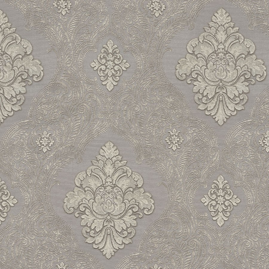 Šedá luxusní vliesová tapeta na zeď 83409, Mirabilia, Emiliana Parati - Tapety na zeď