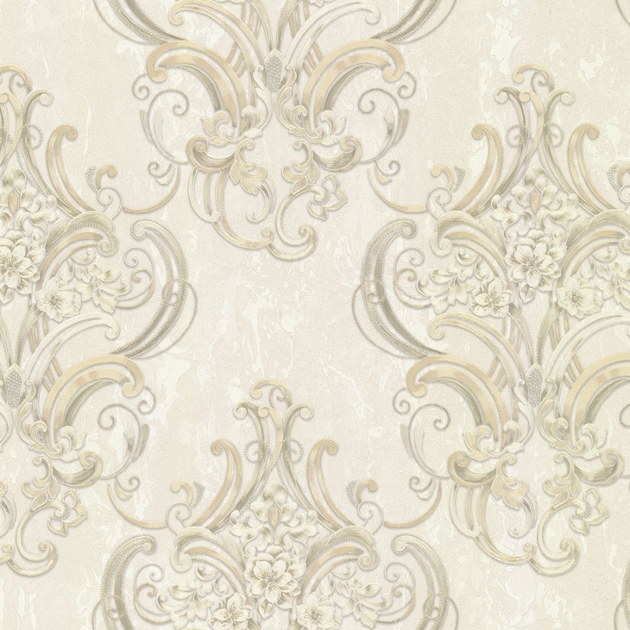 Béžová zlatá luxusní zámecká tapeta na zeď 83417, Mirabilia, Emiliana Parati - Tapety na zeď