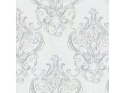 Světle šedá stříbrná luxusní zámecká tapeta na zeď 83420, Mirabilia, Emiliana Parati