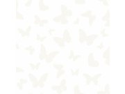 Bílá vliesová tapeta s motýly 347690, Precious, Origin