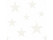 Vliesová tapeta bílá s metalickými hvězdami 347696, Precious, Origin