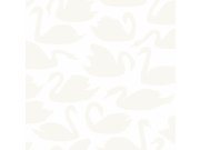Metalická vliesová tapeta s labutěmi - 347707, Precious, Origin