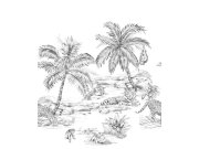 Vliesová obrazová tapeta - zvířata, palmy, safari - 357223, 250x279cm, Precious, Origin