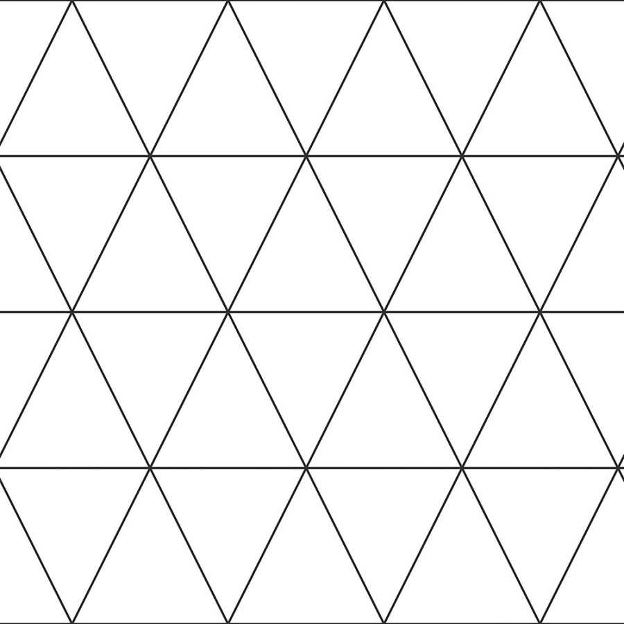 Geometrická vliesová tapeta na zeď - černé obrysy trojúhelníků 347683, Precious, Origin - Tapety na zeď