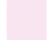 Vliesová růžová tapeta - puntíky na metalickém podkladu 346818, Precious, Origin