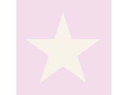 Růžová metalická vliesová tapeta s hvězdami 346827, Precious, Origin