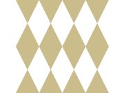 Vliesová tapeta - bílé a zlaté kosočtverce 347669, Precious, Origin Tapety Yara - Origin