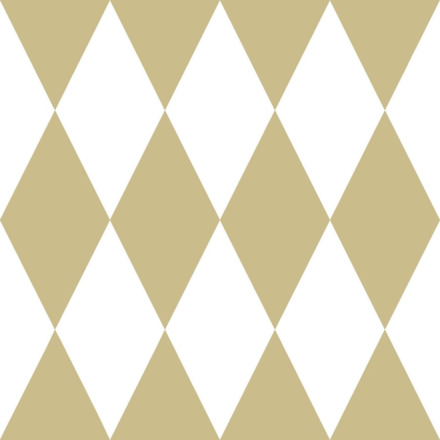 Vliesová tapeta - bílé a zlaté kosočtverce 347669, Precious, Origin - Tapety na zeď
