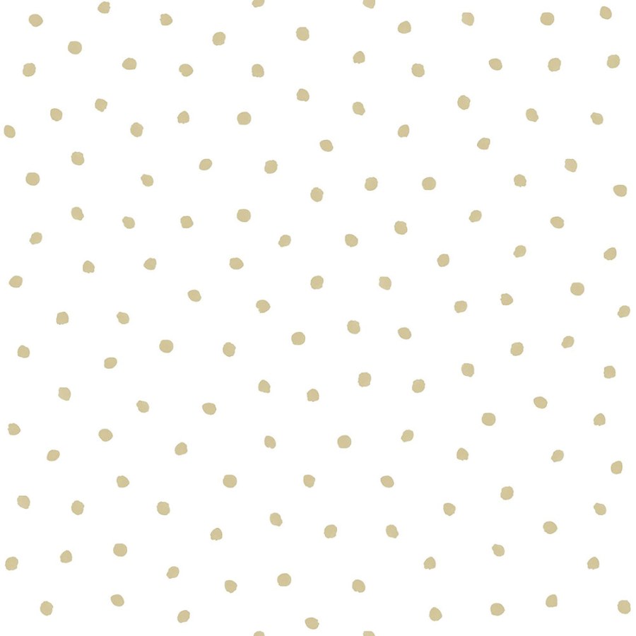 Vliesová tapeta bílá se zlatými puntíky 347673, Precious, Origin - Tapety na zeď