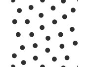 Vliesová tapeta bílá s černými puntíky 347675, Precious, Origin