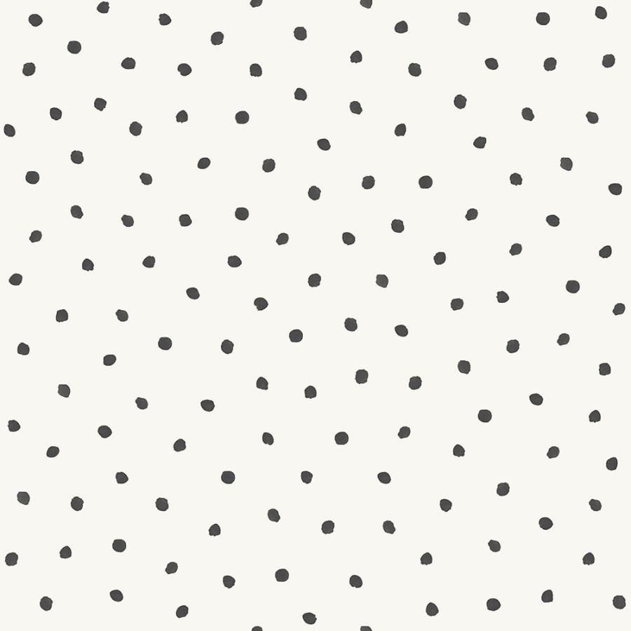 Metalická vliesová tapeta s černými puntíky - 347699, Precious, Origin Metalická vliesová tapeta s černými puntíky - 347699, Precious, Origin