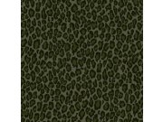 Vliesová tapeta na zeď zelená - imitace leopardí kůže 139153, Paradise, Esta Home