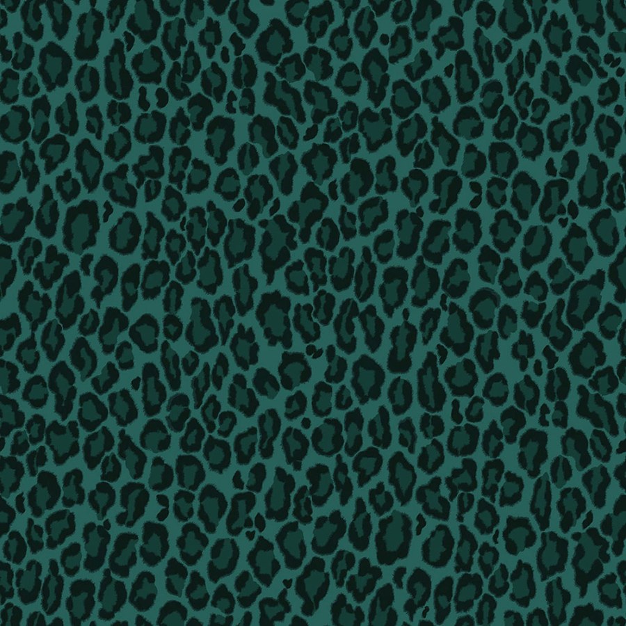 Vliesová tapeta na zeď zelená - imitace leopardí kůže 139154, Paradise, Esta Home - Tapety na zeď