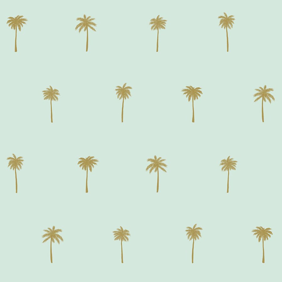 Tapety Yara - Tapety na zeď - Vliesová tapeta na zeď zelená se zlatými palmami 139159, Paradise, Esta Home Vliesová tapeta na zeď zelená se zlatými palmami 139159, Paradise, Esta Home - Tapety na zeď