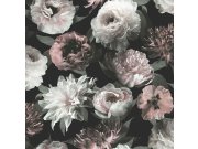 Romantická vliesová květinová tapeta do ložnice 139169, Paradise, Esta Home