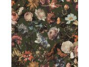 Vliesová romantická květinová tapeta s motýly 139170, Paradise, Esta Home