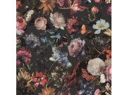 Vliesová romantická květinová tapeta s motýly 139172, Paradise, Esta Home