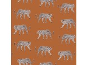 Vliesová tapeta hnědá s leopardy 139178, Paradise, Esta Home