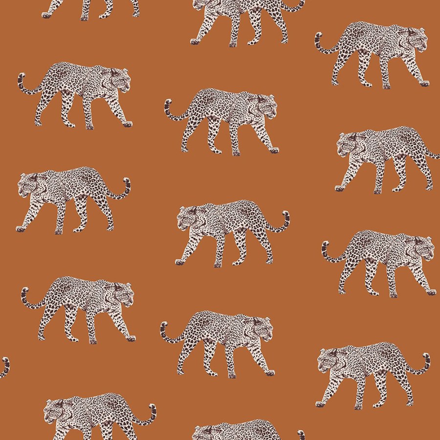 Vliesová tapeta hnědá s leopardy 139178, Paradise, Esta Home - Tapety na zeď
