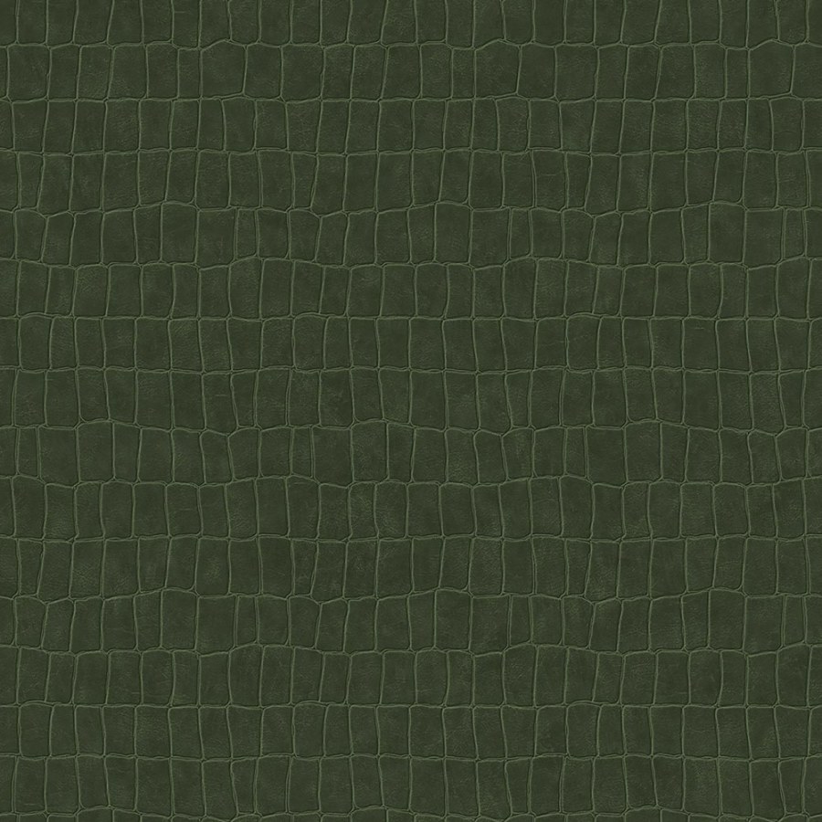 Vliesová zelená tapeta na zeď- imitace kůže 139187, Paradise, Esta Home - Tapety na zeď