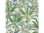 Vliesová tapeta na zeď- rostliny, listy, ptáci 139189, Paradise, Esta Home Tapety Yara - Esta Home