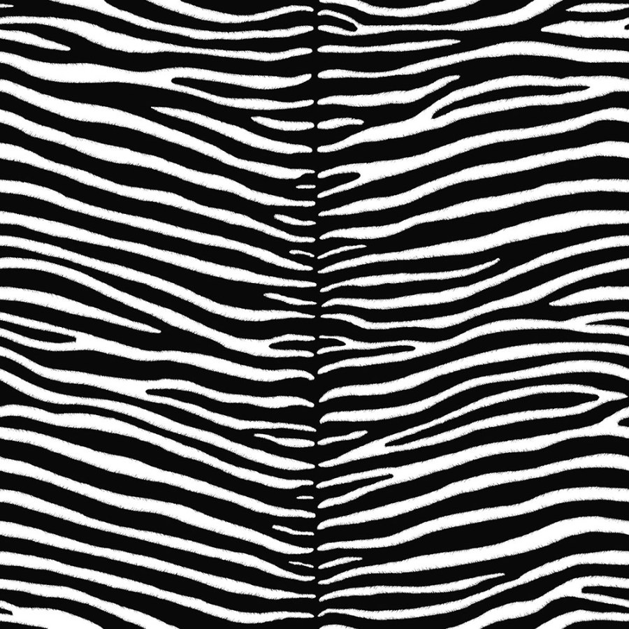 Vliesová černobílá tapeta - imitace kůže zebry 136807, Paradise, Esta Home - Tapety na zeď