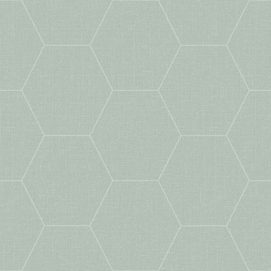 Geometrická vliesová tapeta s hexagony 148750, Blush, Esta Home - Tapety na zeď