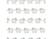 Papírová dětská tapeta na zeď se sloníky 3351-2, Oh lala, ICH Wallcoverings