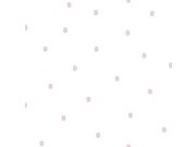 Bílá papírová tapeta s růžovými puntíky 3359-2, Oh lala, ICH Wallcoverings