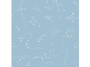 Tapety Yara Tapety dle materiálu Papírové tapety - Modrá papírová tapeta na zeď Souhvězdí 3361-2, Oh lala, ICH Wallcoverings Modrá papírová tapeta na zeď Souhvězdí 3361-2, Oh lala, ICH Wallcoverings